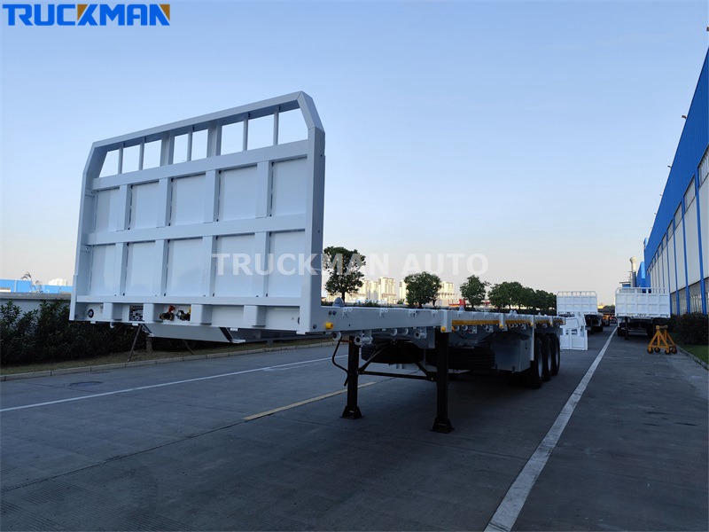 Tri-axle container semi trailer